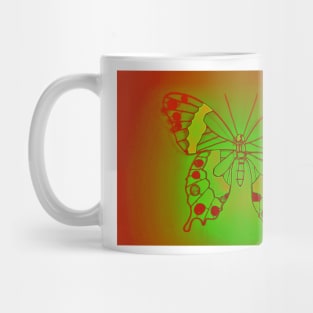 Neon Butterfly Mug